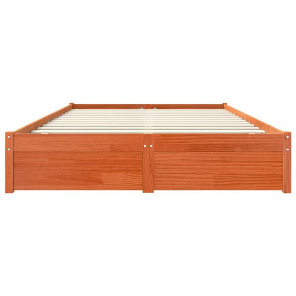 vidaXL Voodi raam Vahapruun 160 x 200 cm Kindel m&auml;nnipuidust