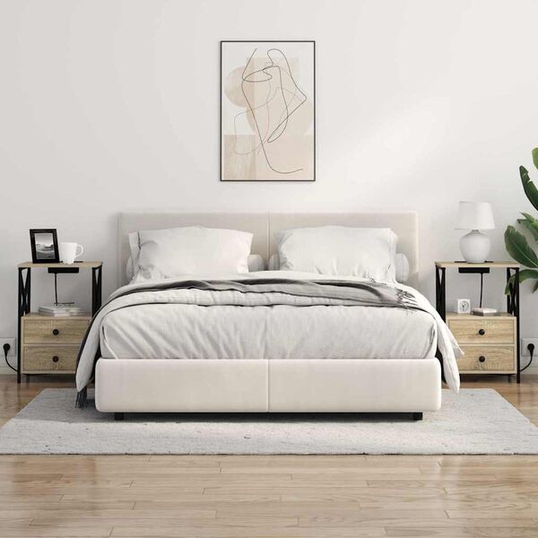 vidaXL &Ouml;&ouml;lambi kapp sahtliga Sonoma tamm 40 x 31 x 60 cm Tehispuit