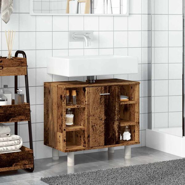 vidaXL Vannitoa Kapp Old Wood 60x32x53,5 cm Engineered Wood