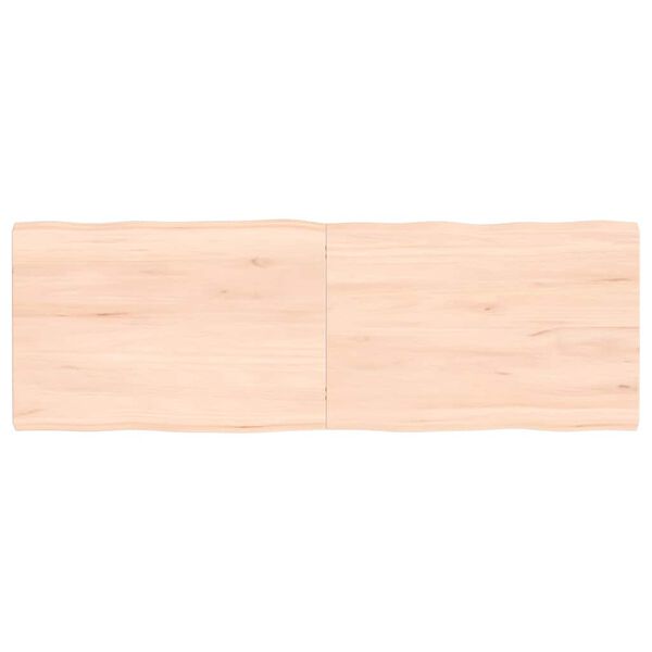 vidaXL lauaplaat, 120x40x(2-4) cm, täispuit, naturaalsed servad