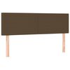 vidaXL kontinentaalvoodi madratsiga, tumepruun, 140x200 cm, kangas