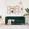 vidaXL 2-kohaline Chesterfield diivan rullpatjadega tumeroheline samet