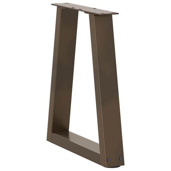 vidaXL kohvilaua jalad, V-kujulised, 2 tk, naturaalne teras, 28 x (42–43,3) cm, teras