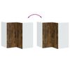 vidaXL Köögiseina nurgakapp, Kalmar, suitsutatud tamm, tehispuit