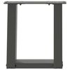 vidaXL kohvilaua jalad U-kujulised 2 tk, antratsiithall, 30 x (30-31) cm, teras