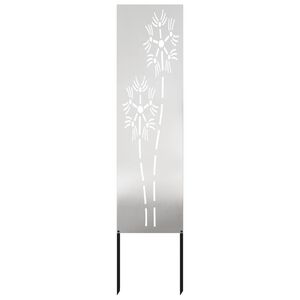 vidaXL Aia privaatsuse kate H&otilde;bedane 32 x 140 cm Roostevaba teras
