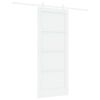 vidaXL Libisev uks Valge 83 x 202 cm Toekas m&auml;nnipuit
