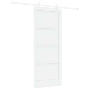 vidaXL Libisev uks Valge 83 x 202 cm Toekas m&auml;nnipuit
