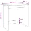 vidaXL kirjutuslaud, suitsutatud tamm, 80 x 40 x 75 cm, tehispuit