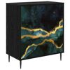 vidaXL &Otilde;hupoli WIJHE Teal marmoriprint 66 x 36,5 x 76 cm Tehispuit