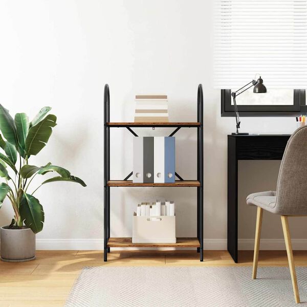 vidaXL Raamatukapp Vana puit 60 x 30 x 109 cm Tehispuit