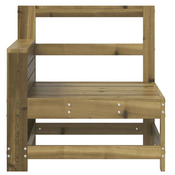 vidaXL käetoega aiadiivani moodul koos külglauaga, immutatud männipuit