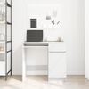 vidaXL kirjutuslaud, valge, 86x49x76 cm, tehispuit