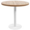 vidaXL bistroolaud, helepruun, 80 cm, MDF