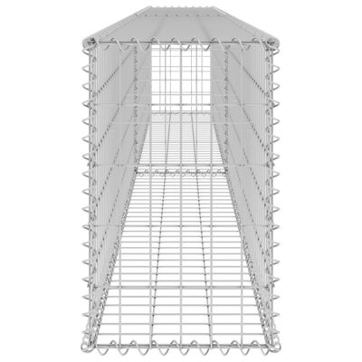 vidaXL kattega gabioonsein, tsingitud teras, 300 x 30 x 50 cm