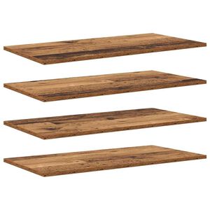 vidaXL Raamatute riiuli plaat 4 pcs Pruun 80 x 40 x 1,5 cm Tehispuit