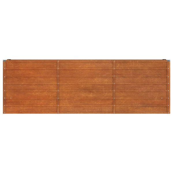 vidaXL taimekast, rooste, 240x40x77 cm, Corten-teras