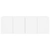 vidaXL seinale kinnitatav telerikapid 2 tk, valge, 60 x 30 x 41 cm