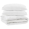 vidaXL Suletekk padjaga 3 pcs Valge Mikrofiiber