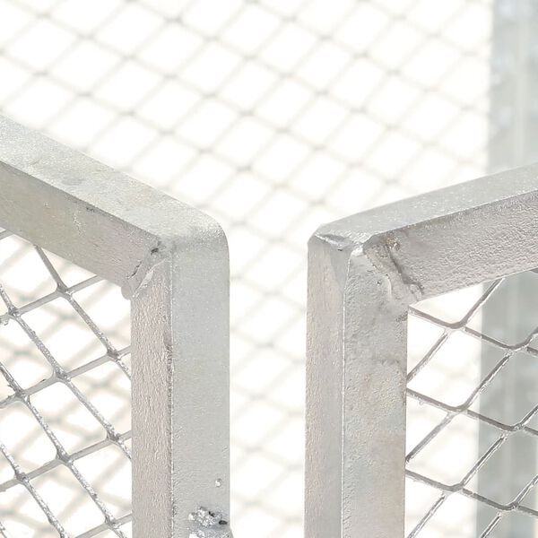 vidaXL aiakomposter, 85 x 85 x 70 cm, tsingitud raud