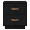 vidaXL öökappi 2 tk, must, 40x34x45 cm, männipuit