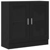 vidaXL Raamaturiiul 4 tasandit 82,5 x 30,5 x 80 cm Tehispuit Must tamm