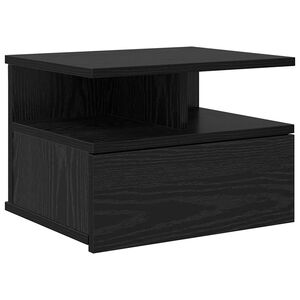 vidaXL L&auml;biv voodi&auml;&auml;r sahtliga Must tamm 40 x 31 x 28 cm Tehispuit