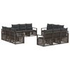 vidaXL Aia Diivanikomplekt 12 pcs Hall pol&uuml;rotang