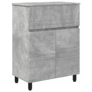 vidaXL Vannitoa peegelkapid Betoonhall 60 x 35 x 80 cm Tehispuit