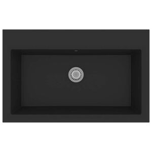 vidaXL K&ouml;&ouml;gikraan Must 79 x 50 x 31 cm Kvarts ja Vaik