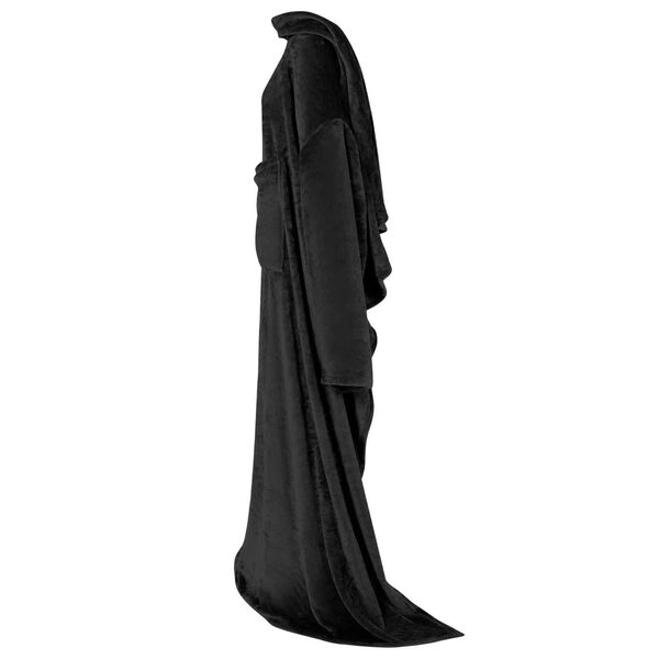 vidaXL Tekk-pusa Must Flanell