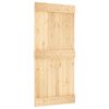vidaXL Libisev uks NARVIK Naturaalne ja must 95 x 210 cm (213,5 cm)