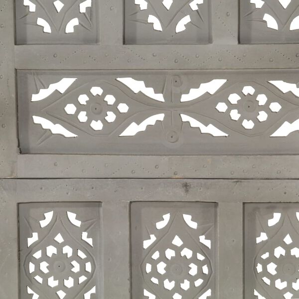 vidaXL 4 paneeliga sirm, hall, 160 x 165 cm, toekas mangopuit