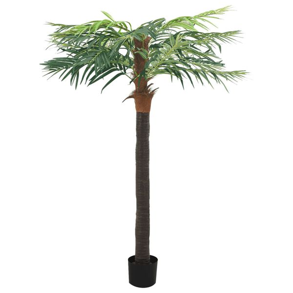 vidaXL kunsttaim, datlipalm lillepotiga, 215 cm, roheline