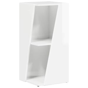 vidaXL K&uuml;ljerega shelf Kergelt l&auml;ikiv valge 33 x 32 x 70,5 cm