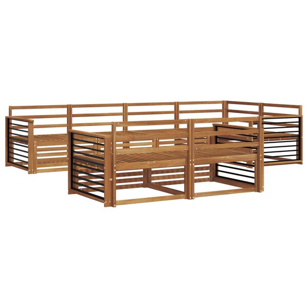 vidaXL V&auml;li diivanikomplekt 7 pcs Neutraalne Tugev akatsiapuu