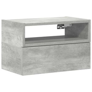 vidaXL Seinale kinnitatav &ouml;&ouml;kapp, betoonhall 45x26x28,5 cm