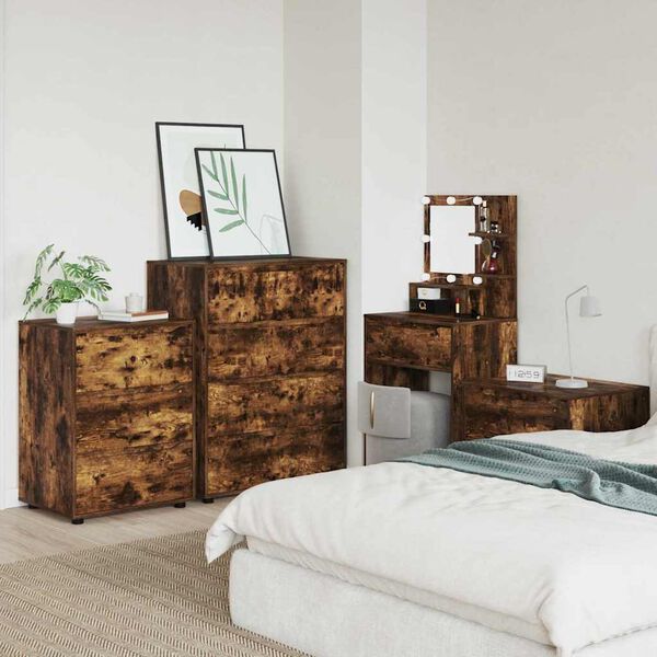 vidaXL Ladustamiskapid 2 pcs Suitsetatud tamm 80 x 48 x 105 cm