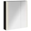 vidaXL Vannitoa peeglikapp Must tamm 63,5 x 15,5 x 70 cm Tehispuit