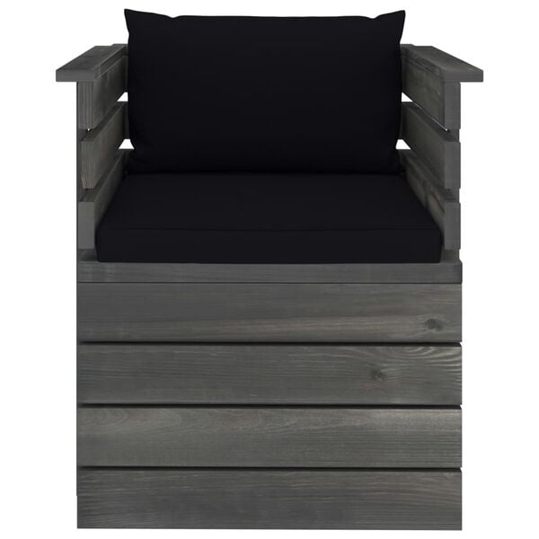 vidaXL aia tugitool istmepatjadega männipuit