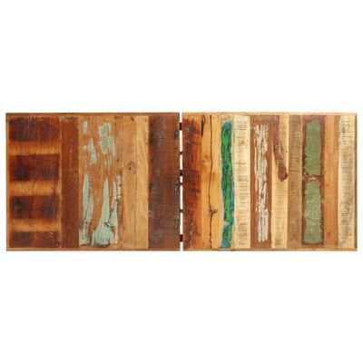 vidaXL 9-osaline baarikomplekt, taastatud puit, ehtne nahk ja purjeriie