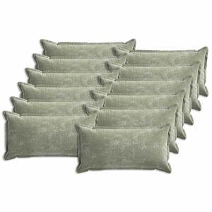 vidaXL Diivanipadi 12 pcs HOUTEN Roheline 40 x 80 cm &Scaron;en&uuml;&uuml;lfabric