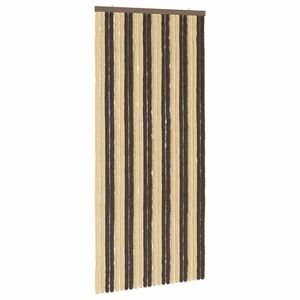 vidaXL S&auml;&auml;sev&otilde;rk Chenille Tumepruun ja Beez 100 x 220 cm 100% PP
