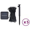 vidaXL päikesetoitel tuled, 5 tk, 5x200 LEDi, külm valge, tuppa/õue