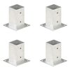 vidaXL postiankrud 4 tk, tsingitud metall, 81 mm