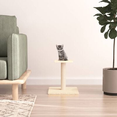 vidaXL kassi kraapimispuu, kreemjas, 38 cm