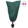 vidaXL pingutusn&ouml;&ouml;riga taime fliiskatted 4 tk, 70 g/m&sup2;, 0,8x0,8 m