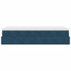 vidaXL Ottomani voodiraam madratsiga, tumesinine, 100x200cm, samet