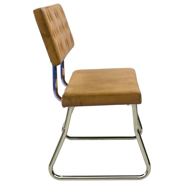 vidaXL pink, 110 cm, pruun, samet