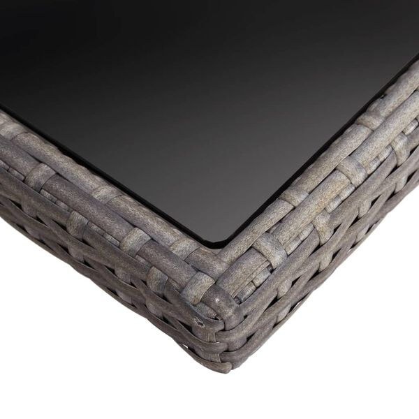 vidaXL aialaud, hall, polürotang ja klaas